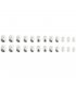 NA107 - Europe  piece gray rhombus false Nails